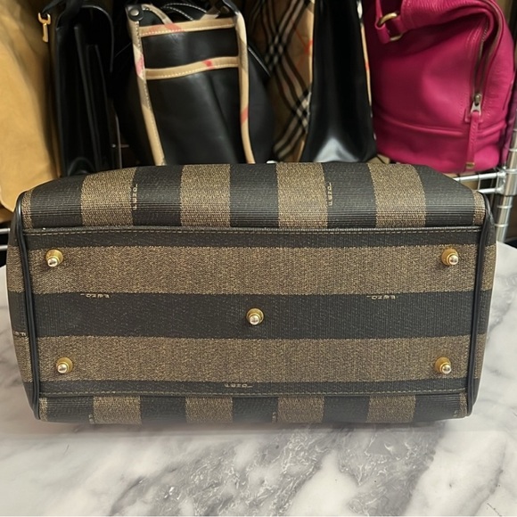 FENDI Pequin Boston Bag VINTAGE - Picture 9 of 17